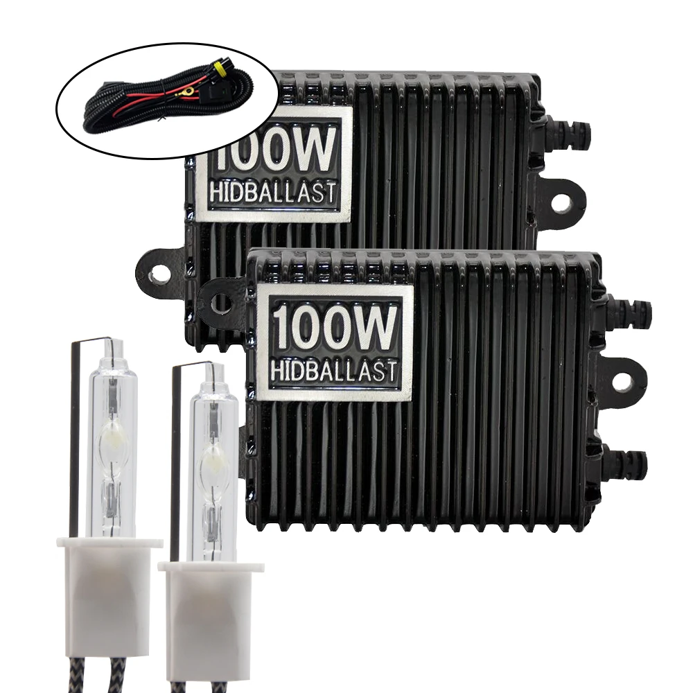 DUU 100 Вт балласт комплект HID ксеноновая лампа 12 В H1 H3 H7 H11 9005 9006 4300k 5000k 6000k 8000k Авто Xeno