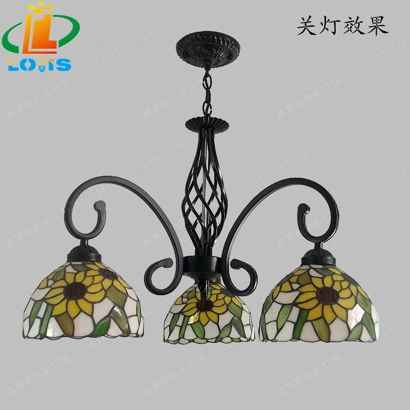 Американская люстра из кованого железа светильник для спальни гостиной