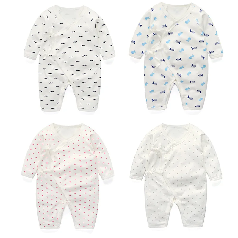 Новая детская одежда на весну и осень комбинезон из 100% чистого хлопка для