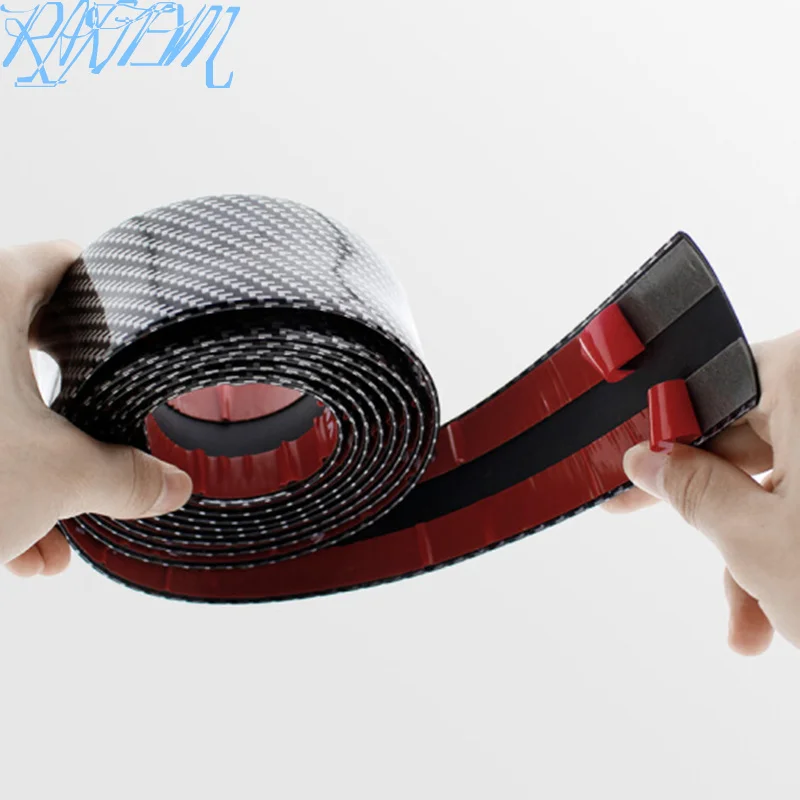 Автомобильные наклейки из углеродного волокна резиновый Стайлинг протектор