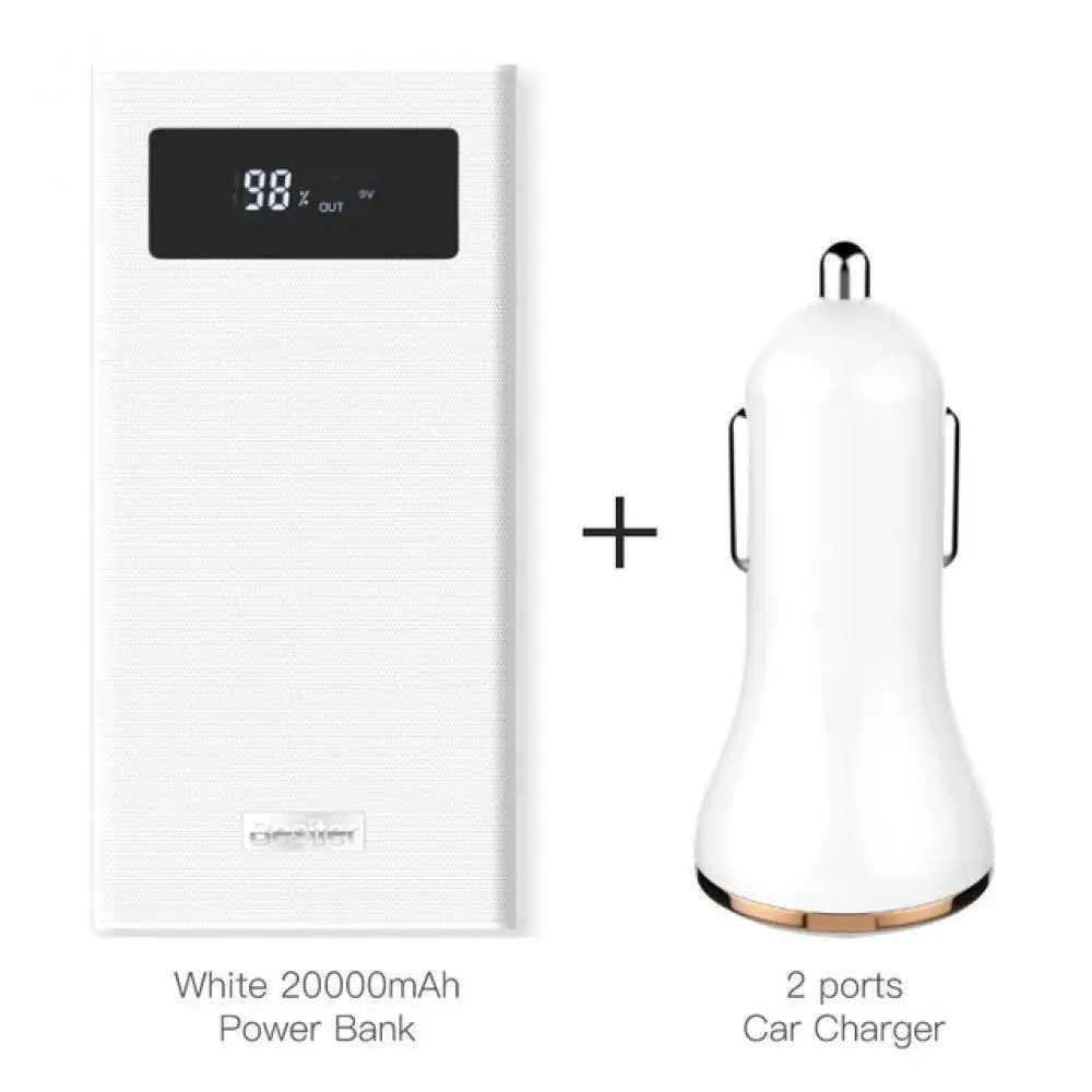 Besiter 20000 мАч большой емкости power bank Dual USB выход Bank портативное зарядное устройство