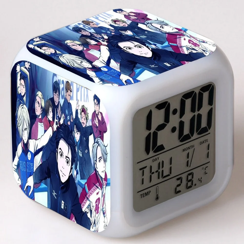 Юрий! Цифровой светодиодный Будильник со сменой 7 цветов детские подарки | Дом и