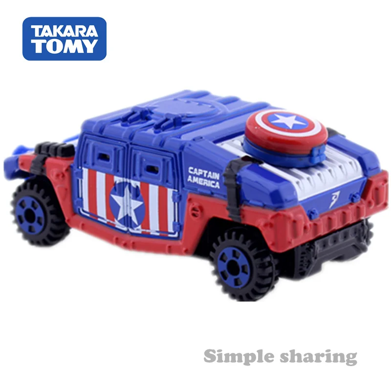Takara Tomy мечта Tomica № 144 hummer h2 Капитан Америка крейсерская модель комплект с героями