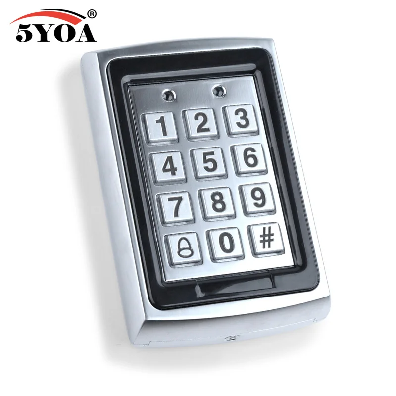 Waterproof Metal Rfid Access Control Keypad With 1000 Users+ 10 Key Fobs For RFID Door System | Безопасность и защита