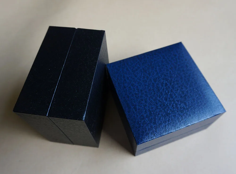 Watch Box Black/Blue Wholesale Plastic Paper Hour Accept Design Gift Promotion Event Case Custom logo Factory | Наручные часы