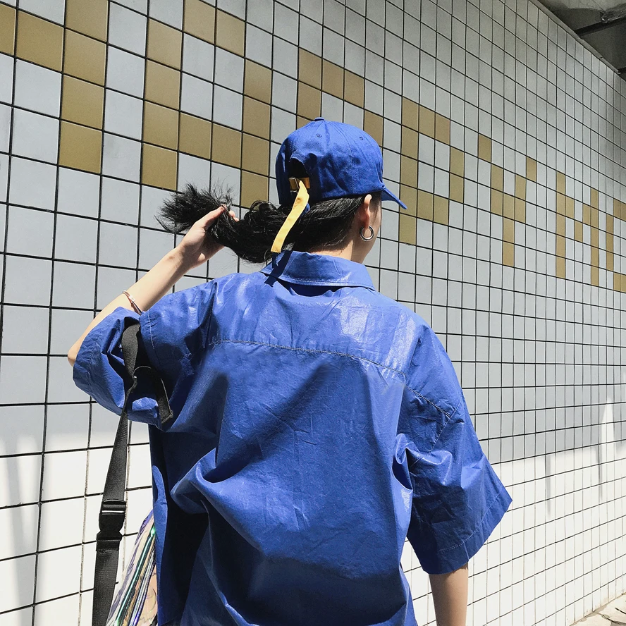 2019 Harajuku в стиле панк рок Для женщин рубашка с принтом букв короткий рукав