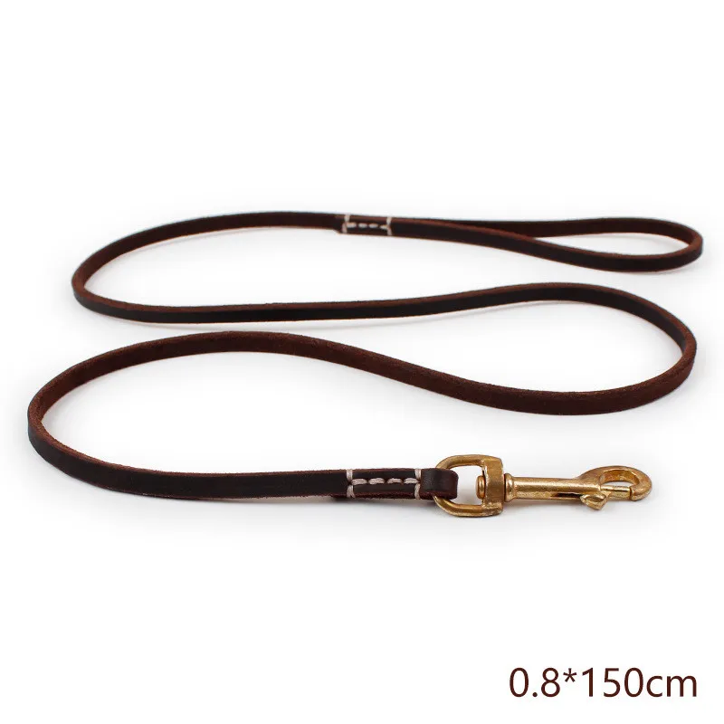 Поводок для собак из натуральной коровьей кожи поводок маленьких и средних