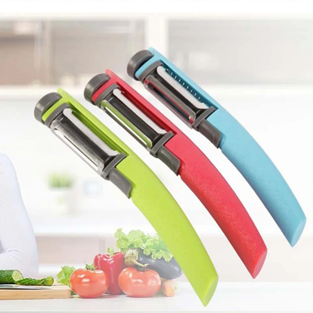 3 In1 Rotating Peeler Vegetable Grater Stainless Steel Apple Potato Peelers Fruit Cutters Kitchen Gadget Free Shipping