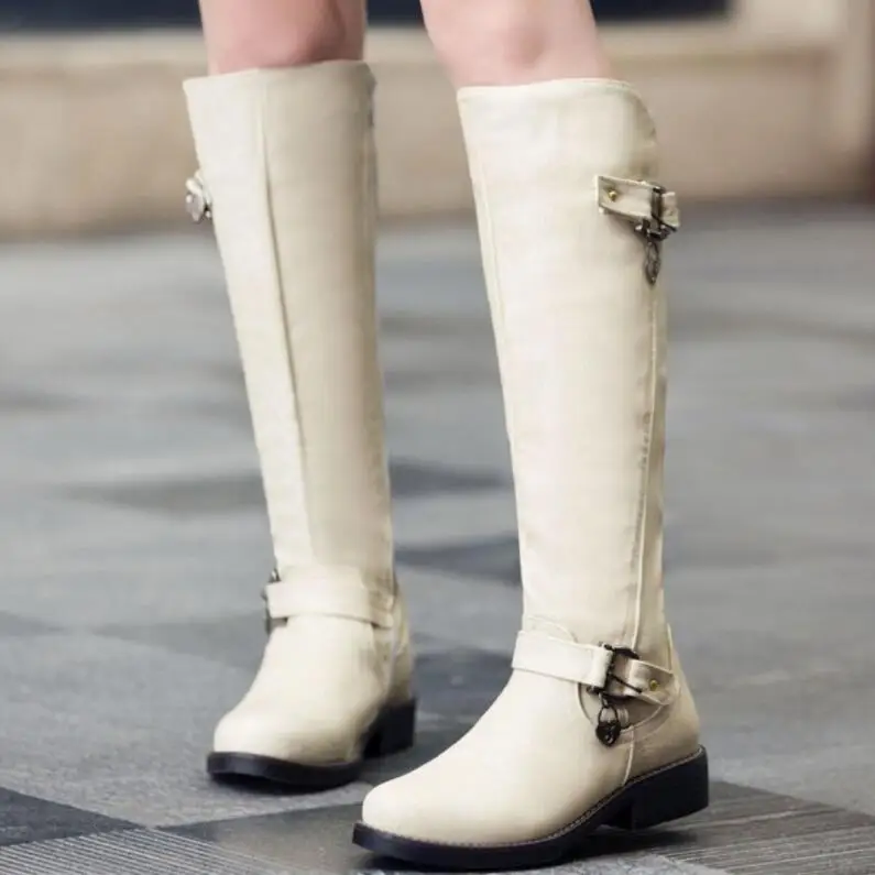 Zapatos mujer sapato женская утепленная сапоги до колена Дамская обувь в винтажном стиле