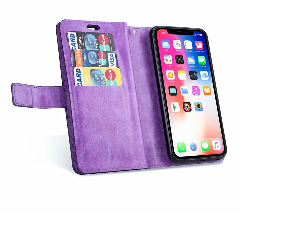 Для Hoesje iphone Xs Max Чехол Флип Роскошный кошелек Чехол Коке iphone XR кожаный чехол для телефона случаях чехол для Apple iphone X Xs случае