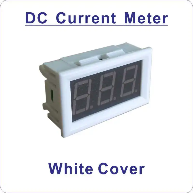 White cover-Standard YB27C светодиодный цифровой амперметр постоянного тока измеритель тока ампер тестер постоянного тока 0-10A 20A 50A 100A 200A 300A 500A 1000A амперметр ампер Панель метр - Цвет: White cover-Standard