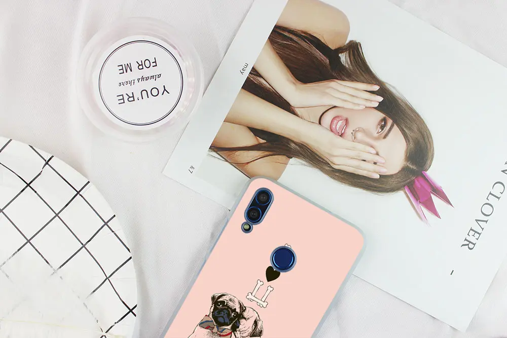 Мягкий силиконовый чехол с рисунком мопса для Huawei Honor 30 20 10 9 Lite 30pro 20pro 30s 10i 9a 8a