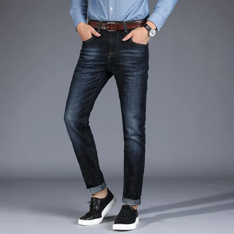 Мужские джинсы 2018 молодежная одежда мужские Стрейчевые деловые облегающие