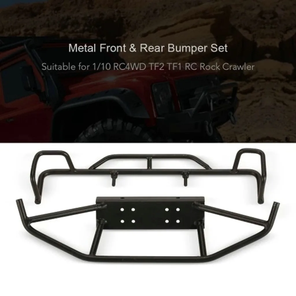 Для 1/10 RC4WD TF2 TF1 RC Рок Гусеничный металлический бампер передний бампер автомобиля защиту вашего кузова и шасси JAN16