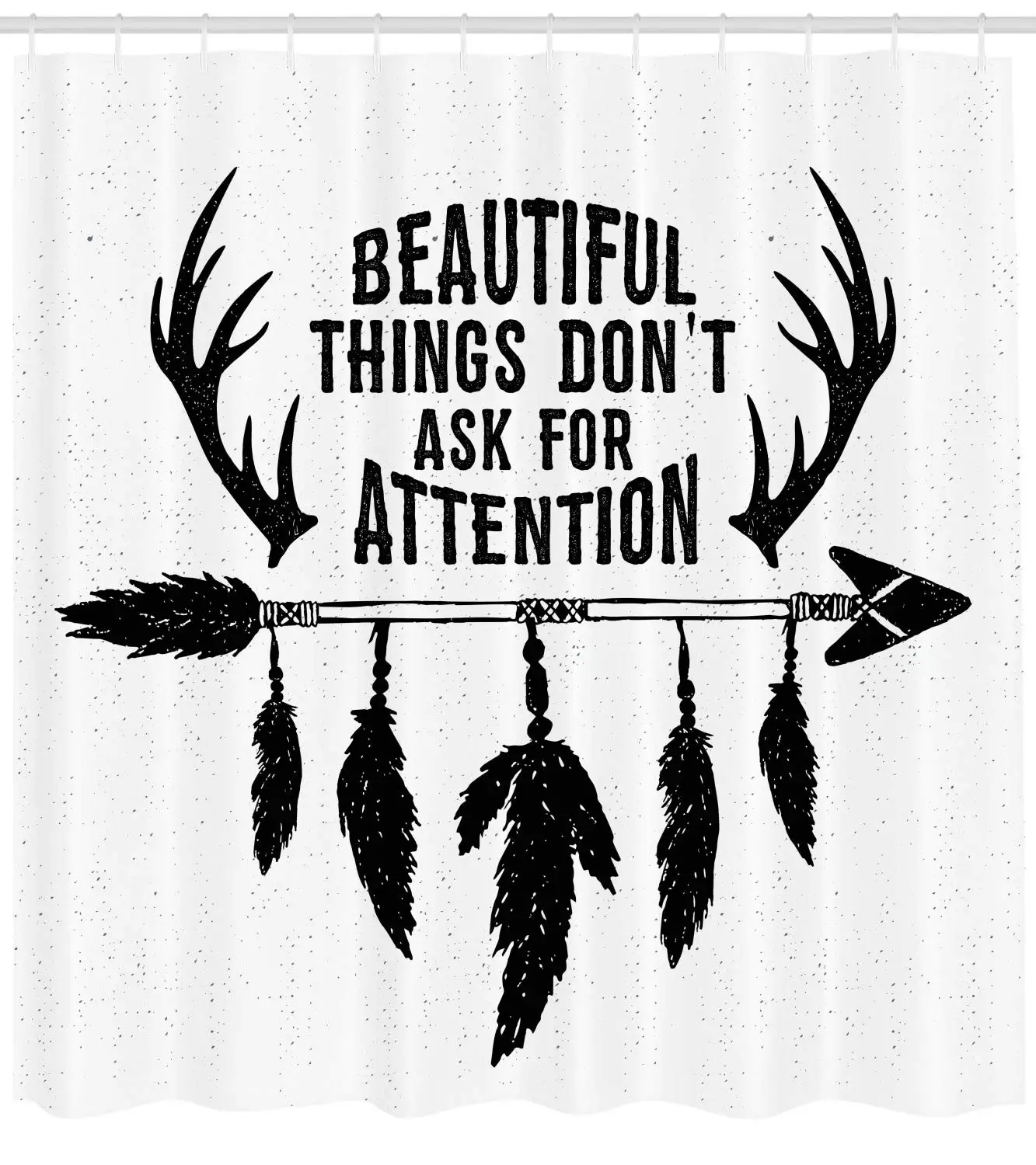 Племенные украшения занавески для душа стрелы Декор Коллекция перо ванной