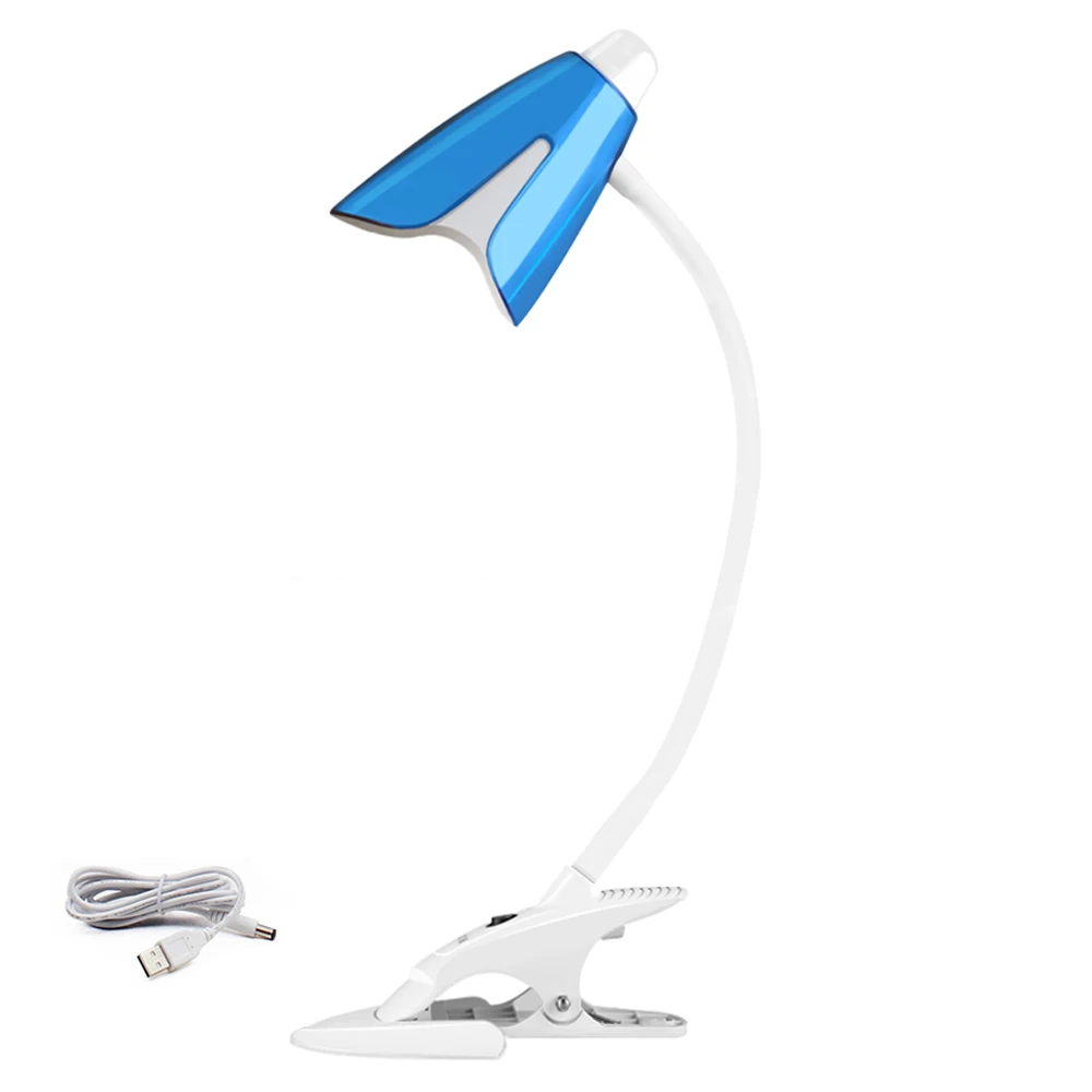 40 светодиодный т. Светодиодная настольная лампа с зажимом современный кнопочный