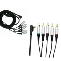 10pcs audio video adapter component hd tv hdtv cables for psp 3000 psp psp3 slim psp 3000 lead wire av tv video adapter line