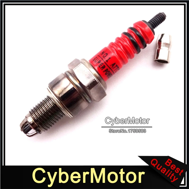 Свеча зажигания Red Racing с 3 электродами A7TC для двигателя 50 куб. См 70 90 110 125 питбайка