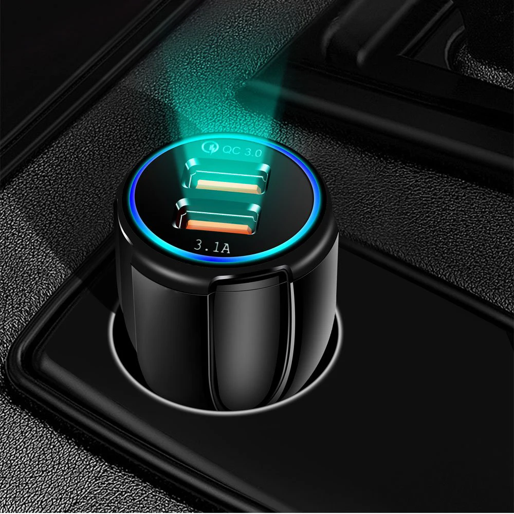 Автомобильное зарядное устройство USB Quick Charge 3 0 2 для мобильного телефона порта