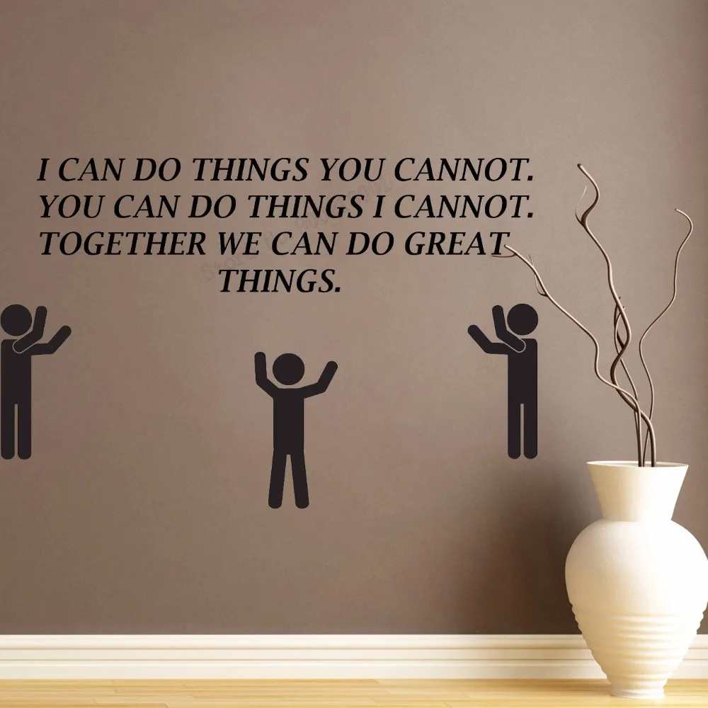 Художественная Настенная Наклейка для рабочего места офиса виниловая