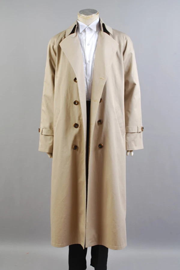 Супернатуральный охотничий Ангел Эммануэль Cas/Кастиэль саржевый плащ