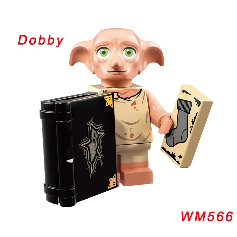 WM566 1 шт. Гарри Волшебная серия фигурки Фантастические звери рубеус Добби Хагрид Симус Финниган Гермиона Кирпичи Строительные блоки игрушки - Цвет: WM566