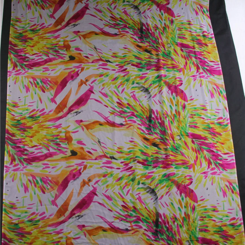 Шелковое шифоновое платье с принтом для лета и Шелковый шарф|printed silk|silk print |