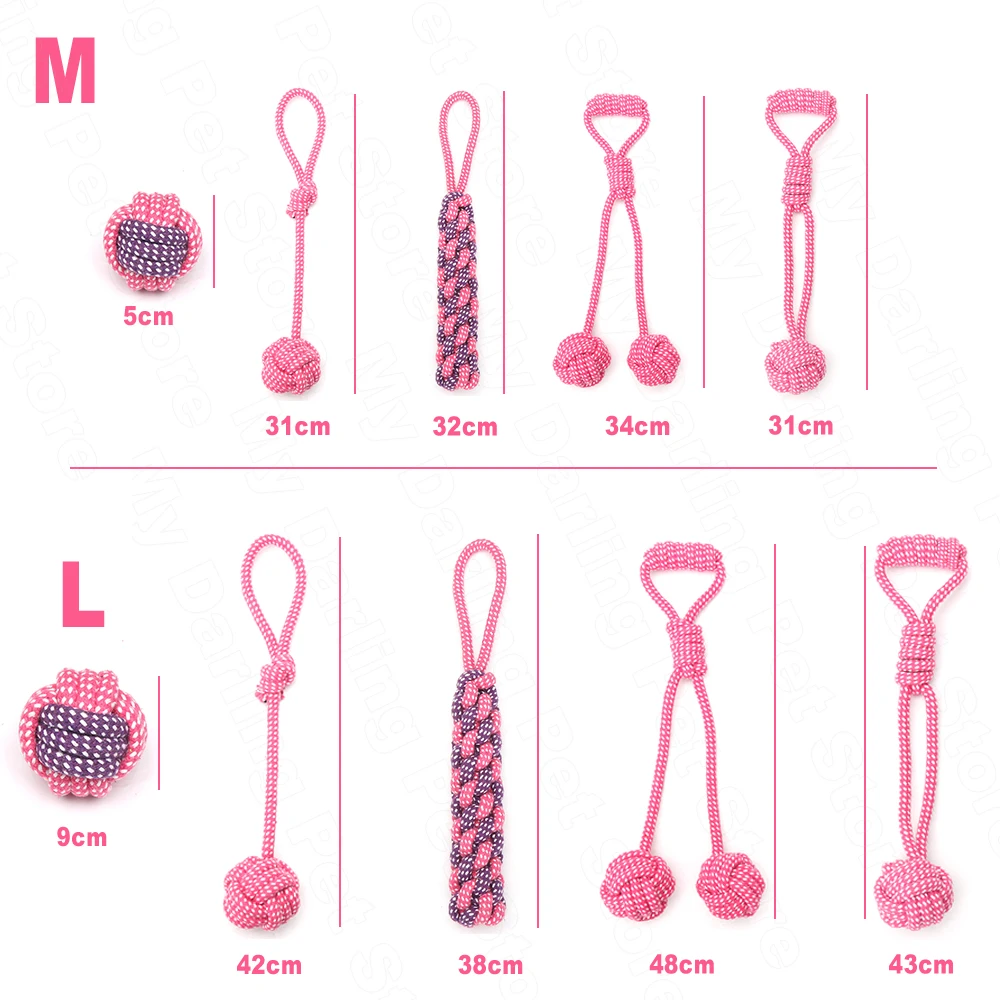 Набор игрушек для больших собак хлопковая веревка жевательная игрушка прочные