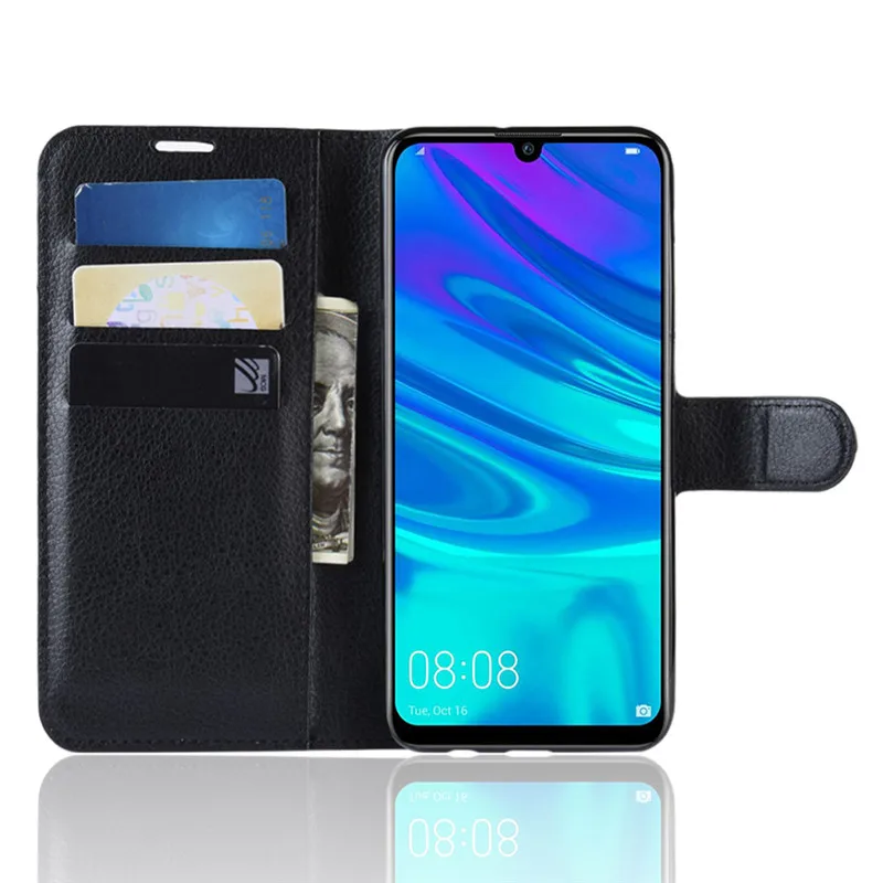 Для Huawei Nova 4e чехол с отделением для карт узором Личи из искусственной кожи
