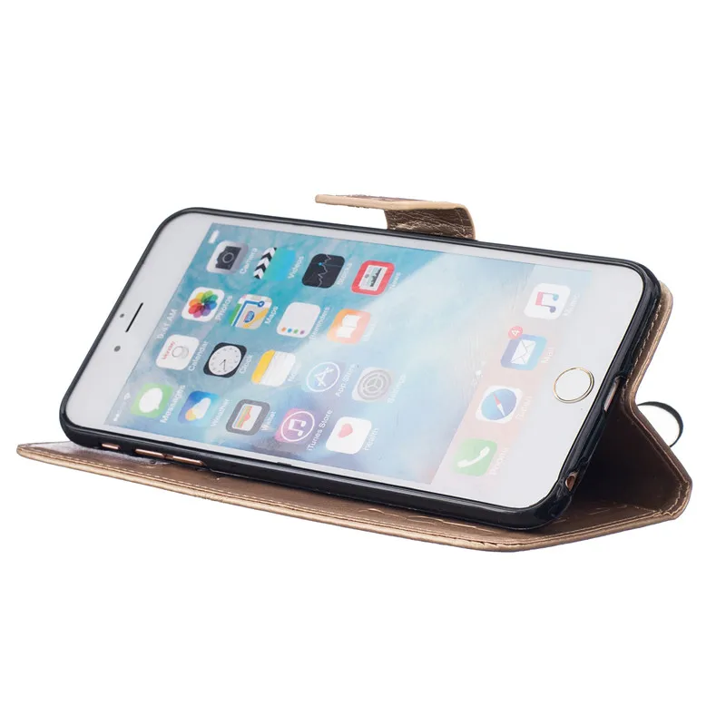 Люкс Ретро Одуванчик пара тиснением бумажник чехол Для Apple iPhone телефон 6 Случай S