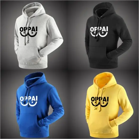 Толстовки с принтом и надписью One Punch Man Сайтама сенсей Oppai аниме косплей толстовки
