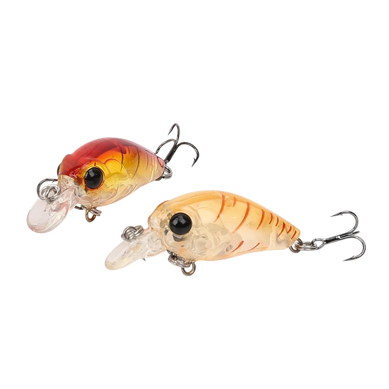 

Tsurinoya DW24 35mm/3.5g 14# Hooks Crank Fishing Lure Plastic Hard Mini Cranks Lures Bait 0.8-1.2m Pesca Tools
