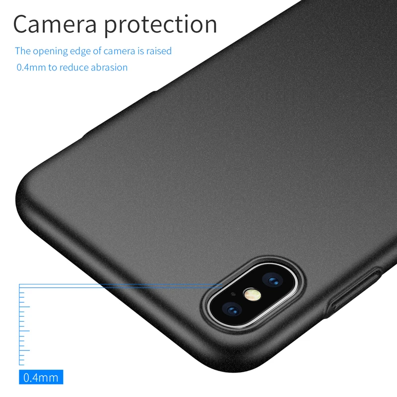 Чехол для iPhone XS Max жесткая задняя крышка из поликарбоната XR однотонные чехлы
