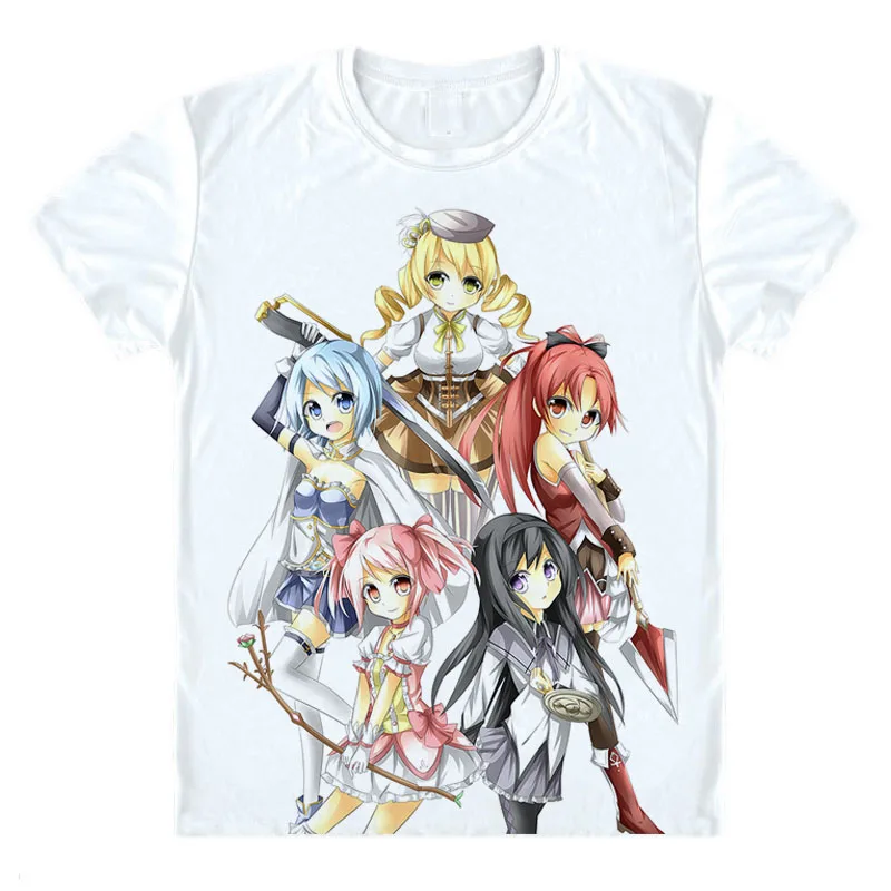 7 Аниме puella magi madoka magica футболка sayaka Kaname Madoka Akemi Homura Волшебная футболка с ведьмой Милая футболка подарок футболка - Цвет: 7