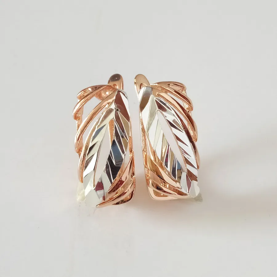 style 2 Женские серьги 585 цвета розового золота, ювелирные изделия в офисном стиле, серьги-капли, модные ювелирные изделия - Окраска металла: style 2