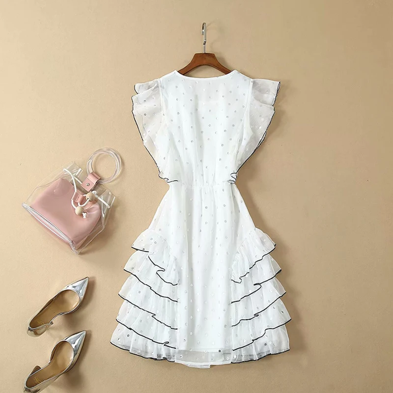 Высокое качество новинка 2020 летнее подиумное платье женское с контрастной