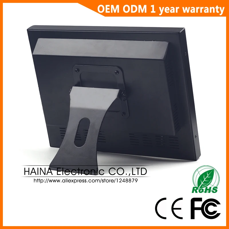 Металлический корпус 12 дюймов промышленный VGA или HDMI монитор настольный ПК