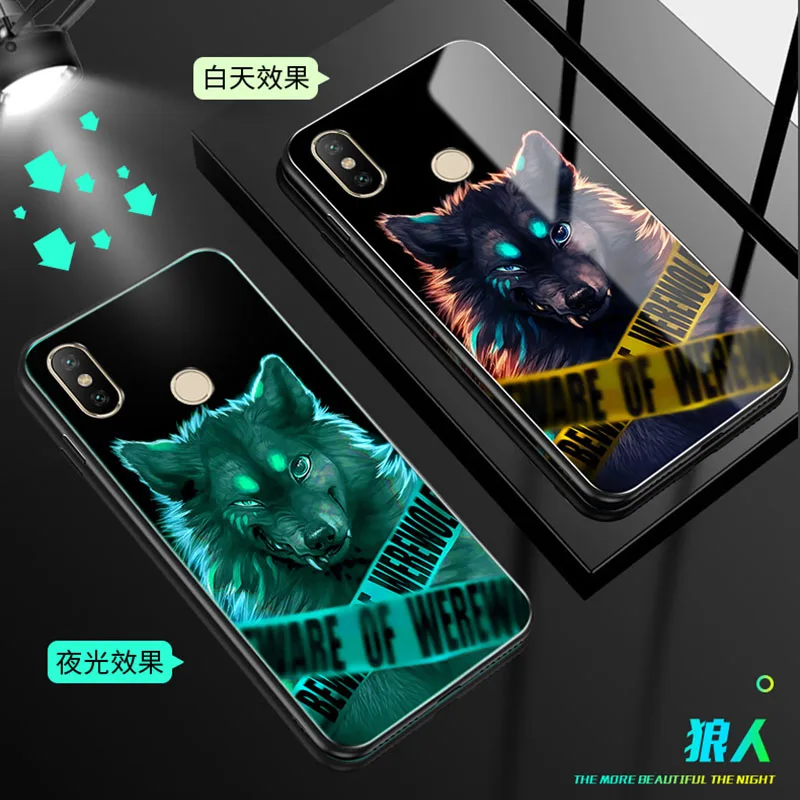 Lu mi nous стеклянный чехол для Xiaomi 8 Lite 8SE X2 X2S X 3 задняя крышка Xiao redmi 6 pro 6A note Футляр