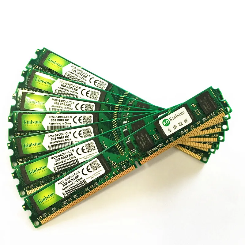 Память Kinlstuo DDR2 2 ГБ 800 МГц/667 МГц/533 МГц Гб ddr2 1 Rams новые воспоминания для intel и AMD|ddr2 2gb