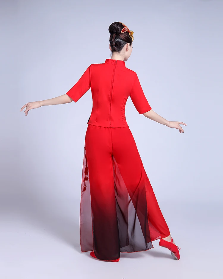 Древний китайский костюм Hanfu Yangge одежда для выступлений костюмы женщин униформа