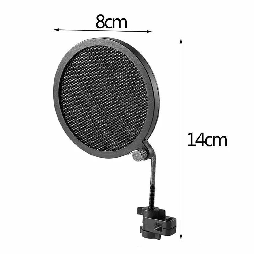 2018 PS-2 Double Layer Studio Microphone Black Mic Wind Screen Pop Filter/ Swivel Mount / Mask Shied For Speaking Recording | Электроника