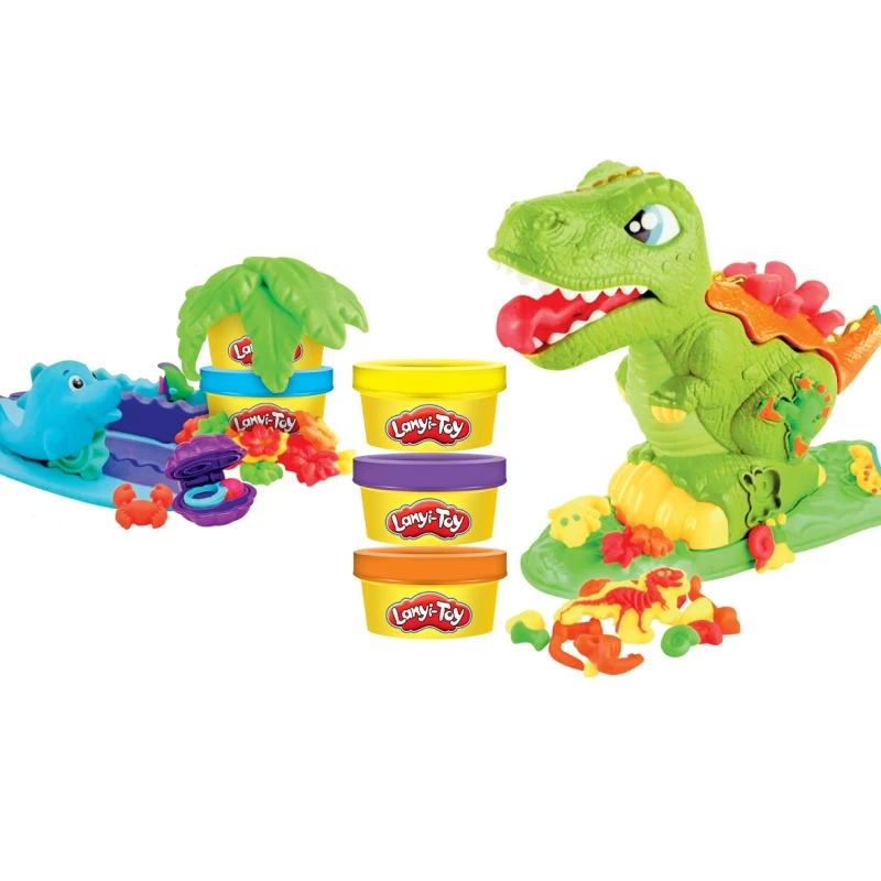 Lanyitoys оригинальная игрушка динозавра глина для моделирования слизь полимерная