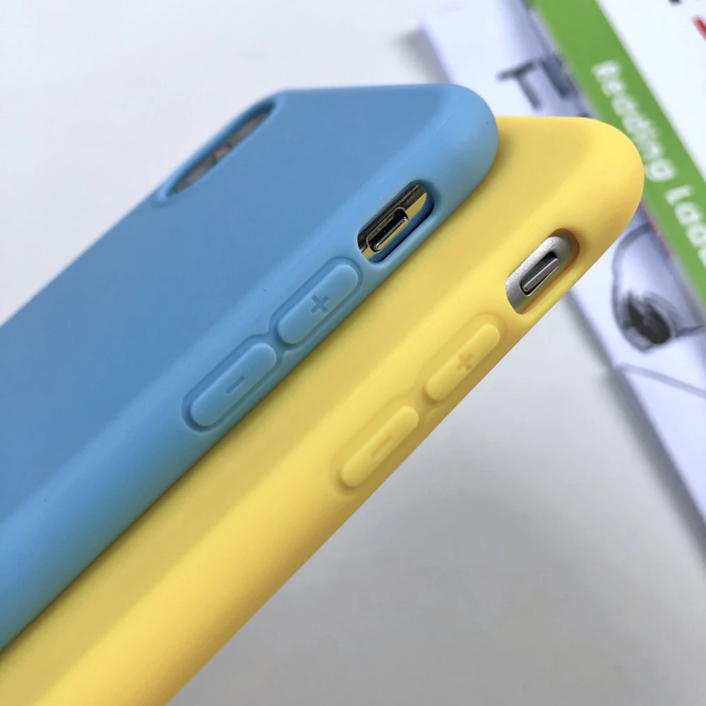 Sinbeda ТПУ Силиконовые Чехлы цвет для iphone X XS MAX XR чехол силиконовый матовый
