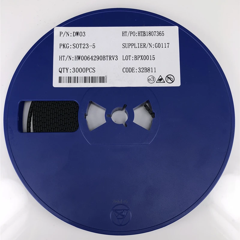 (20pcs) DW03D SOT23-6 DW03 SMD Lithium battery protection chip New original | Электроника