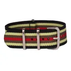 Многоцветные Оптовые Модные Ремешки для наручных часов для мужчин и женщин, повседневные нейлоновые часы, черные и желтые Ремешки для наручных часов с пряжкой, ремни 20 мм