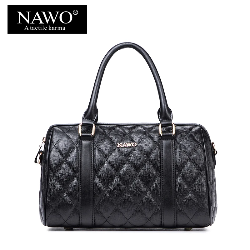 НАЖО Бостон Для женщин сумка из натуральной коровьей кожи сумки новая