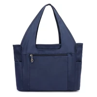 2021 new fashion womens soft handbag high quality waterproof nylon simple tote shopping bag purse bolsos mujer multiple colour
