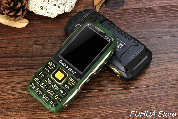 Аналоговый ТВ прочный мобильный телефон D8200 сенсорный экран большая клавиатура громкий голос 16800 мАч двойной фонарик две sim-карты мобильный телефон банк питания