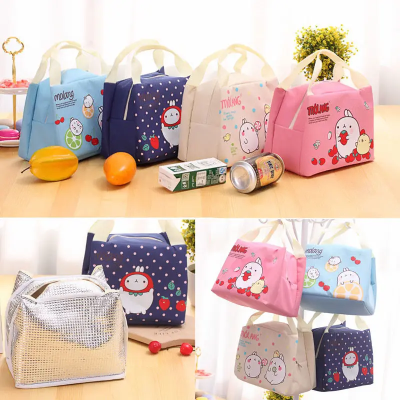 

New Waterproof Lunch Bags Portable Insulated Cool Bag Picnic Carry Storage Bags Tote Thermal