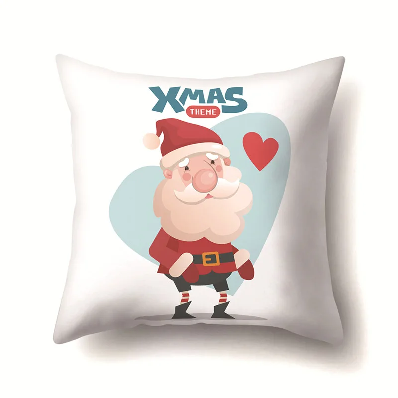 BZ29 RIANCY Merry Christmas Подушка с оленем покрывало полиэстер декоративные подушки для дивана счастливого Нового года домашний Декор 45*45 см 40543-1 - Цвет: BZ29